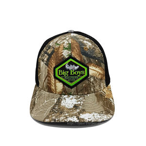 Gorra de camionero de moda de lona vaquera de camuflaje 3D con logotipo bordado personalizado de alta calidad parche tejido OEM pesca deportiva - Product Image 1