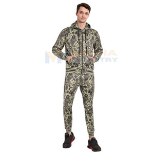 Ensemble de survêtement pour homme avec sweat à capuche et pantalon de jogging extensible pour l'exercice, ensemble de survêtement d'entraînement pour homme - Product Image 1