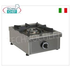 Estufa de gas profesional de sobremesa, 1 quemador, 6,5 kW, 340x490x210h - Product Image 1