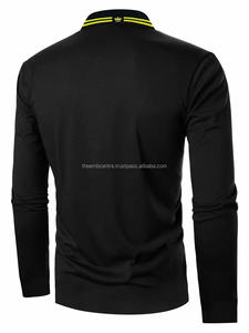 เสื้อโปโลเล่นกอล์ฟของผู้ชายเสื้อโปโลผ้าฝ้ายสีขาวคอวีแห้งเร็วเสื้อโปโลสำหรับผู้ชาย - Product Image 4