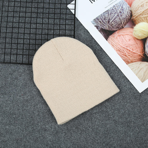 Luxury Winter Warm Knitted Beanie Hat Custom Embroidered Logo Cap OEM Wholesale Bulk - Product Image 2