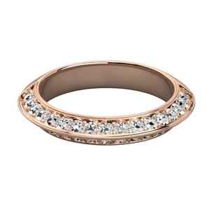 Anillo de diamante cultivado en laboratorio chapado en oro de 14 quilates a la moda versátil para mujer compromiso de boda exquisito certificado IGI India - Product Image 4
