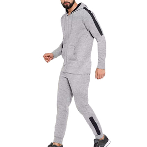 Conjuntos de chándal de poliéster y algodón 100% con precio al por mayor para hombre, chándal de entrenamiento de invierno con bolsillos con cremallera - Product Image 3