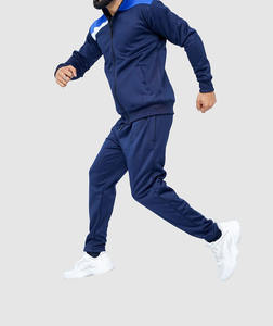 Conjunto Deportivo de Dos Piezas para Gimnasio y Running, Diseño con Cierre y Bolsillo, Cuello Alto, 100% Algodón Felpa, al Precio Más Bajo - Product Image 6