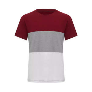 100% coton décontracté O cou coupe ample manches courtes imprimé respirant T-shirt pour hommes - Product Image 2