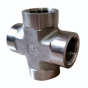 Tipo cruzado JIS/BSPT 150 Clase Bsp Camisetas roscadas Acero al carbono Acero inoxidable 316 Soldadura de cobre 10mm Accesorios de tubería para agua - Product Image 1