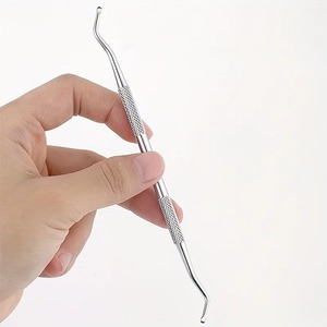 3 pièces Lime à ongles multifonctionnelle en acier inoxydable, outil de pédicure et de soin des pieds, double tête à rainures pour salon de manucure et spa - Product Image 4