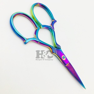 Nouveau Style Ciseaux En Acier Inoxydable Manucure Ciseaux Or Sharp Lame Droite Ressort Courbé pour Soins Des Ongles Lash Logo Durable - Product Image 2