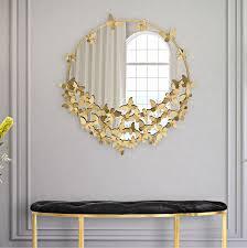 Best Selling Iron <b>Mirror</b> Art <b>Irregular</b> Circular Living Room Metal Frame Wall <b>Mirror</b> Decor Christmas Vintage Luxury Space Casual - Product Image 3