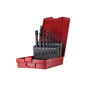 Juego de Machos y Terrajas N.° Juego de 14 piezas de brocas HSS-E PM con tratamiento antivapor DIN 338 C W L114 M3-M12 para estuche de herramientas Dormer - Product Image 1
