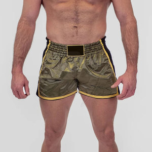 Pantalones Cortos Ligeros de Muay Thai para Hombre con Tela Transpirable, Cintura Flexible, Ajuste Cómodo y Estilo Atlético - Product Image 2