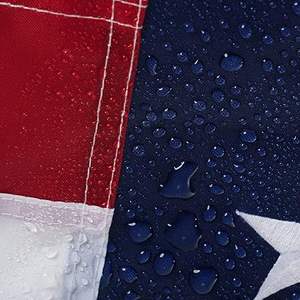 Drapeau américain 3x5 pieds avec manchon, drapeau américain extérieur – Étoiles brodées, polyester durable et imperméable, mât en aluminium, rayures cousues - Product Image 3