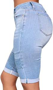 Shorts Bermuda de Satén para Mujer, a la Moda, Transpirables, Ajustados, Cintura Elástica, para las 4 Estaciones, Buen Material, Servicios OEM a Bajo Costo - Product Image 4