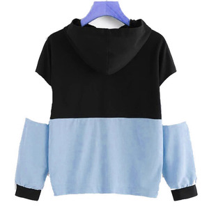 Custom Color Block <b>Hooded</b> Sweatshirt Oversized <b>Zip</b> Up Hoodie Polyester Cotton Winter Casual Wear OEM - Product Image 4