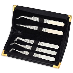 Pince à cils volume 90 degrés à pointe lisse pour extensions de cils – Outil professionnel pour pose de cils - Product Image 5