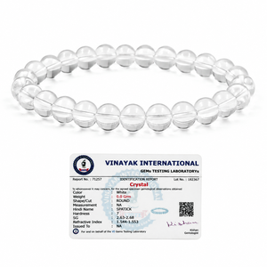 Bracelet de guérison en quartz clair de 8 mm pour la clarté, la concentration et l'énergie positive - Product Image 5