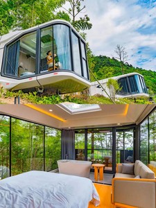 プレミアムモダンスペースカプセルハウスポータブルプレファブモジュラーキャビンホテルリゾート高級ハイエンド - Product Image 5