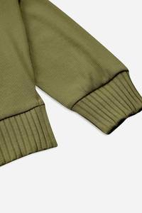 Sudadera de Punto Verde para Mujer, Suave al Tacto, Cuello Redondo, Botones en los Hombros, Mangas Largas, para Entrenamiento, Gimnasio, con Capucha - Product Image 6