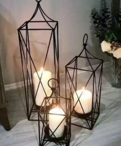 Faroles Metálicos Decorativos Antiguos con Detalles Artísticos, Ideales para Eventos Culturales Vibrantes, Festivales y Decoración de Bodas - Product Image 6