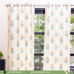 Usine directe 100% coton Rideau de porte ou fenêtre Rideau fabricant direct Conceptions les plus vendues meilleur prix livraison rapide - Product Image 4