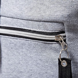 Chándales de diseño personalizado para hombre, sudaderas de color gris y negro con pantalones elásticos de desecho, ropa de invierno, chándales de sudor - Product Image 6