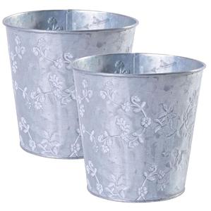 Jardinière de Noël intérieure et extérieure en métal décoratif de Noël en métal brillant unique pour la décoration intérieure et la décoration de bureau Jardinière de sol - Product Image 5