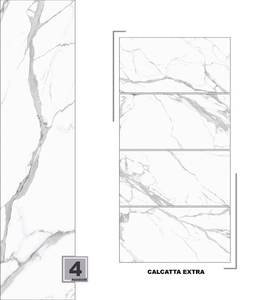 Maison Modulaire Design Italie 600x1200 Surface brillante Carreaux de porcelaine émaillée 60x120 cm pour sol de salle de bain intérieur - Product Image 2