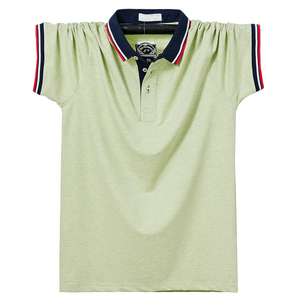 เสื้อยืดโปโลของผู้ชาย,เสื้อโปโลว่างเปล่าแขนสั้นผ้าฝ้ายสีพื้น - Product Image 1