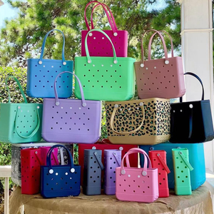 Bolsa de Playa de EVA con Logotipo Personalizado, Gran Capacidad, Lavable, Impermeable, con Orificios, de Goma, Autoportante, para Pedidos al por Mayor para Piscina - Product Image 3