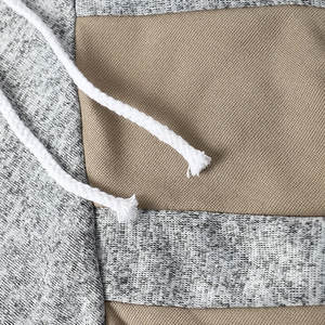 เสื้อฮู้ดผู้ชายแบบสวมหัวผ้าฟลีซ,เสื้อแบบเรียบมีฮู้ดติดโลโก้ของตัวเอง - Product Image 4