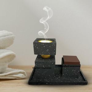 Trending Design Wooden <b>Bakhoor</b> burner Tray Set With MOP Inlay Design Mubakhar Incense Holder Home Office Gift for Fragrance - Product Image 2