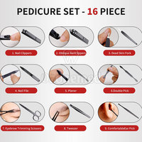 Kit de manucure complet avec coupe-ongles Poussoirs à cuticules et limes Kit de manucure Premium pour des ongles parfaits