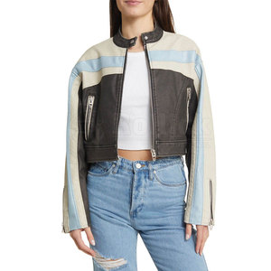 Vestes en cuir courtes pour femmes, vestes courtes élégantes, vestes en cuir courtes tendance pour femmes - Product Image 6