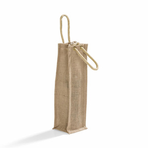 Sac fourre-tout écologique avec logo imprimé personnalisé de haute qualité Vin naturel Jute Textiles et produits en cuir réutilisables en gros - Product Image 1
