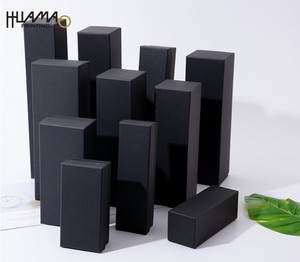 Caja de regalo de papel rígido rectangular larga, negra mate, personalizada de fábrica, para ramo de flores, paraguas, reloj, bolígrafo, cinturón, tubo de vino - Product Image 6