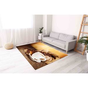 Coffee Bean Kitchen <b>Rug</b>: Modern Anti-Slip Accent <b>Rug</b>,<b>Chenille</b> <b>Rug</b> - Product Image 5