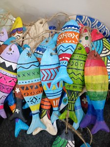 Poisson en bois non fini/fini pour l'artisanat, la décoration de la maison et de la chambre, bricolage artisanat fait à la main poisson en bois non fini forme de poisson en bois - Product Image 5