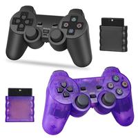 Manette de jeu sans fil INNO 2,4 GHz pour PS2/PS1 avec double vibration, matériau ABS+PC, console de jeu PC USB