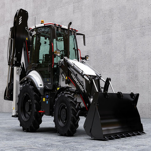 Hidromek <b>Backhoe</b> <b>Loader</b> 4WD Wheel <b>Loader</b> Diesel Construction Equipment Heavy Duty With Bucket And Excavator Arm - Product Image 1