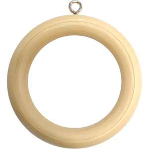 Anneau de rideau en bois décoratif anneau de rideau en bois rond de haute qualité pour rideaux de fenêtre rideaux et ameublement de maison de luxe - Product Image 3