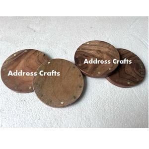 Personalized Engraved Designed Wood and Marble Coasters <b>Table</b> <b>Mats</b> Non Slip Placemat Coasters <b>Mats</b> and Pads With Wooden Holder - Product Image 3