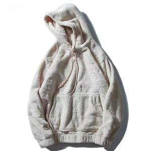 Sweat-shirts Sherpa pour hommes de haute qualité, meilleur prix de gros, nouveau design, couleur personnalisée, poches kangourou, vêtements d'hiver tendance, taille adulte surdimensionnée - Product Image 5