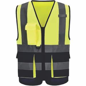 Chaleco de trabajo para hombre con material duradero Transpirable y cómodo Ropa DE SEGURIDAD Técnicas lavadas con bolsillo de 5 dimensiones - Product Image 2