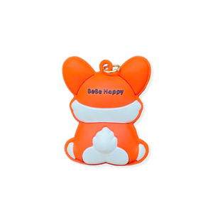 Llavero Personalizado de Goma 3D Ecológico, Duradero, No Tóxico, Impreso Digitalmente, con Diseño Kawaii de Corgi, Grabado en Relieve, Hecho en Vietnam - Product Image 2