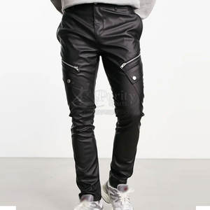 Fabricante de Pakistán, pantalones para hombre, superventas, pantalones de cuero con logotipo personalizado, pantalones de invierno de cuero - Product Image 1