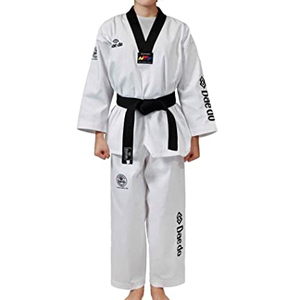 Traje de Karate blanco liso de alta calidad para mujer, ropa de entrenamiento de algodón para Judo, Taekwondo, venta al por mayor, uniforme de práctica de artes marciales - Product Image 1