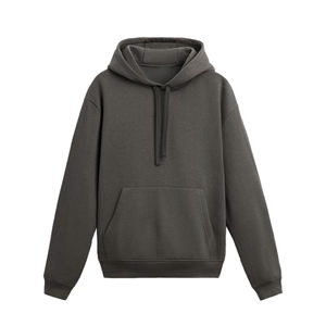 ชุดวอร์มผ้าฝ้าย 100% สกรีนโลโก้เองได้ สไตล์สตรีทแวร์ สำหรับผู้ชาย ชุดวอร์มเปล่า 2 ชิ้น ไซส์ใหญ่พิเศษ ทรงหลวม ไหล่ตก - Product Image 4