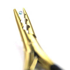 Herramienta de Extensión de Cabello Reutilizable Ligera de Acero Inoxidable Dorado para Salón, Alicates de Lujo INTSNE SURGICAL de 3 Orificios para Microperlas - Product Image 3