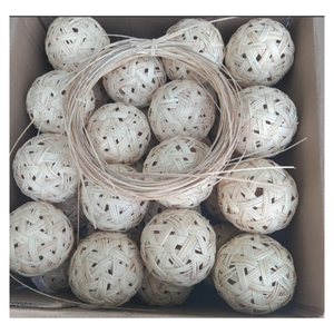 Jouet de balle en rotin naturel fait à la main de qualité supérieure, jeu sensoriel sûr pour les bébés du Vietnam - Product Image 6