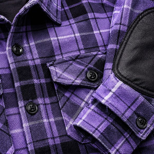 Chemise de moto décontractée en flanelle pour homme, vêtement de travail extérieur personnalisé 100% coton, séchage rapide, respirant - Product Image 5